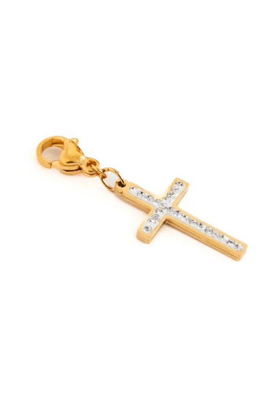 Chanelle Large Diamond Cross Charm