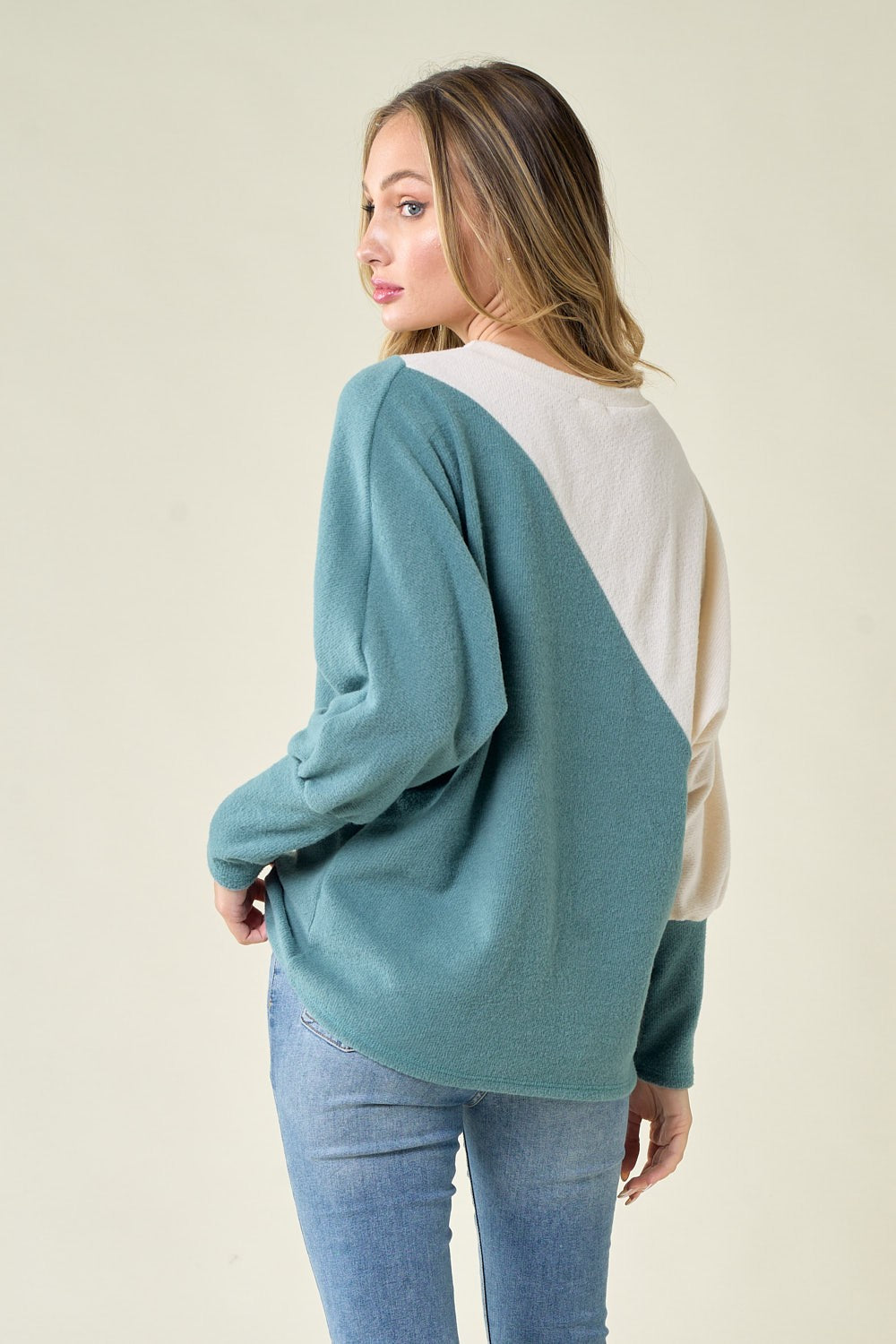 Colorblock Lightweight Fleece Top