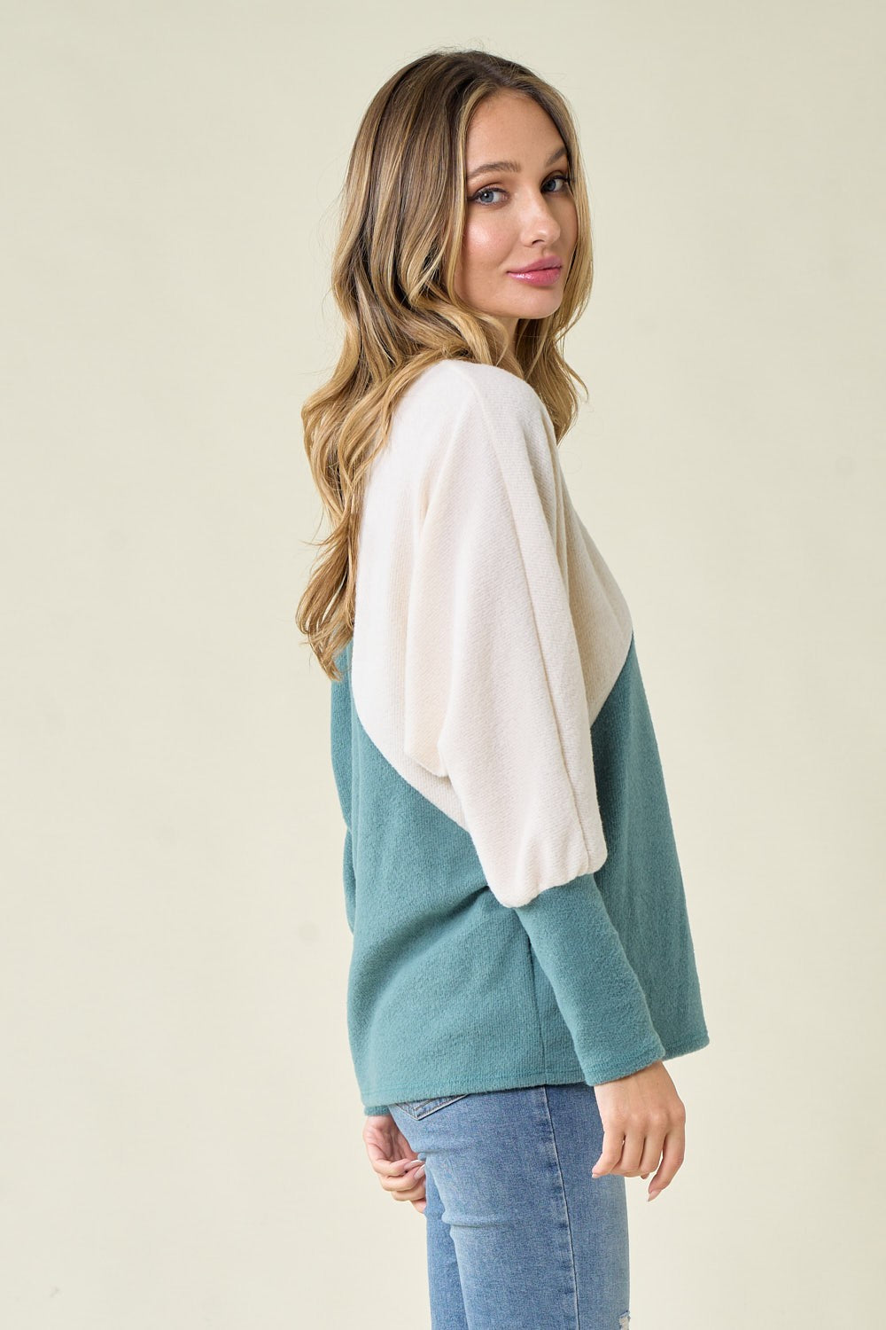 Colorblock Lightweight Fleece Top