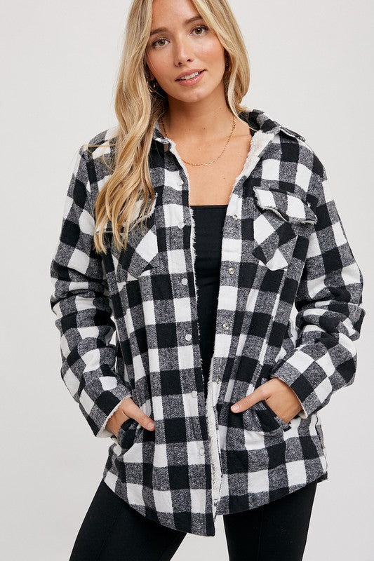 Buffalo Plaid Sherpa Lined Shacket