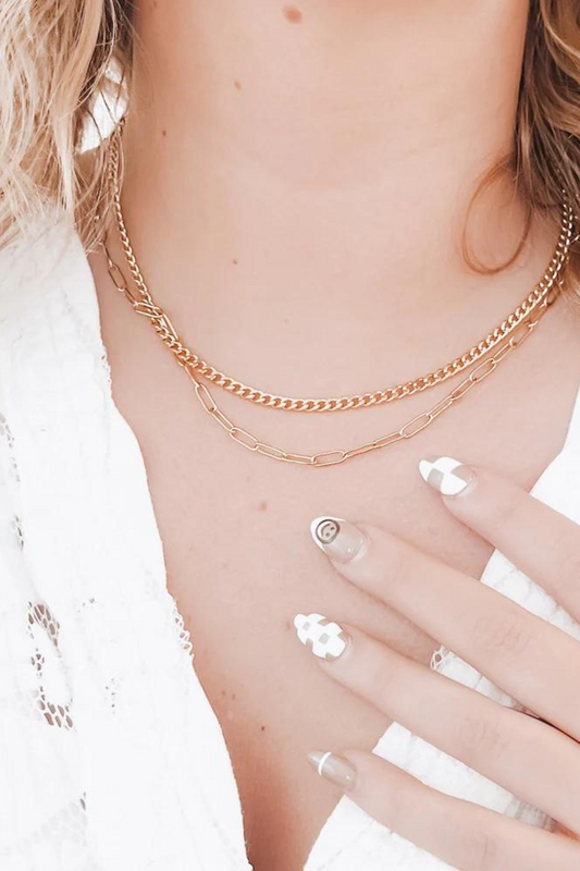 Champagne Rain Layered Necklace