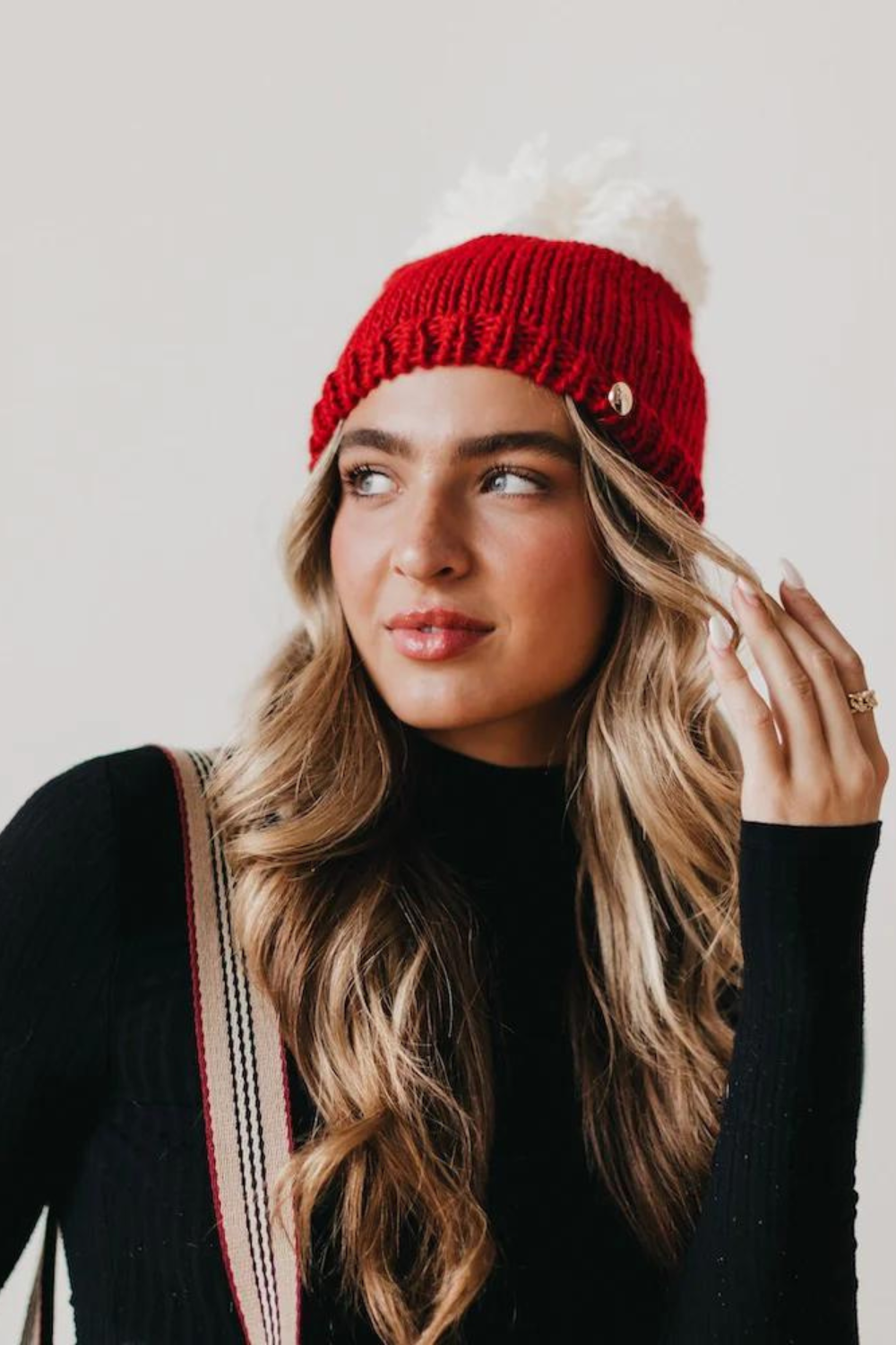 Snow Alpine Pom Beanie