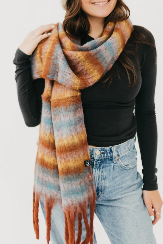 Adventure Ombre Scarf - Rust