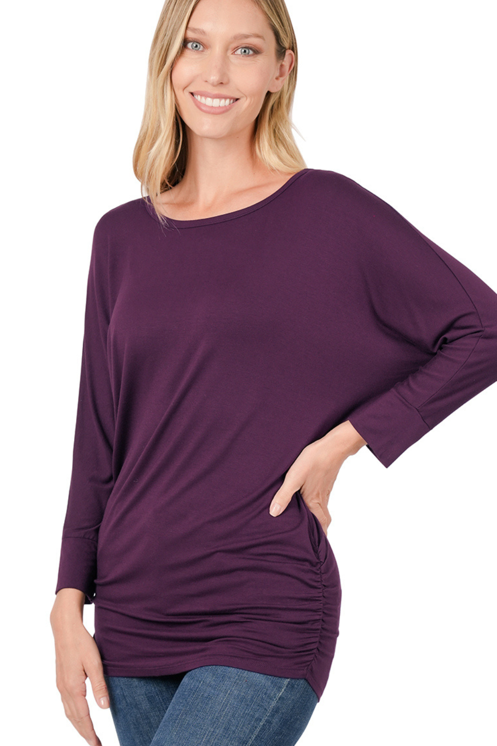 Luxe Rayon Dolman Sleeve Top