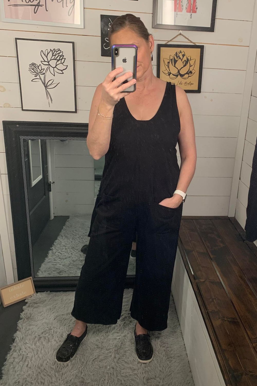 Sleeveless Jumpsuit with Pockets