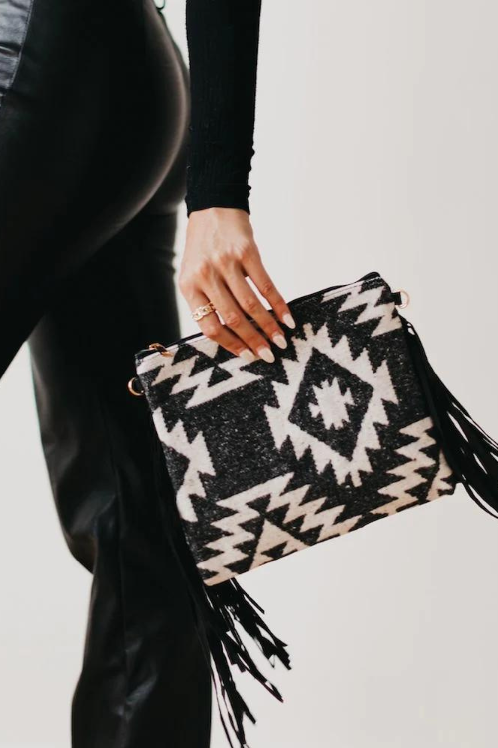 Aztec Tassel Crossbody Bag