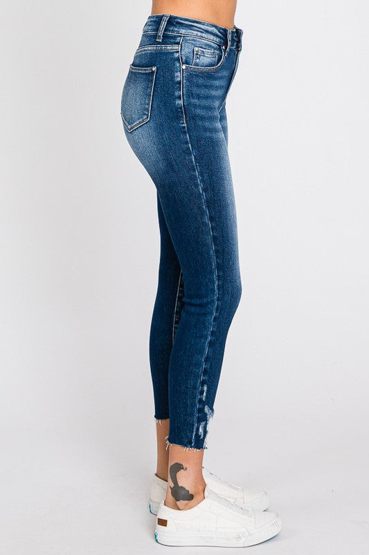 High Rise Ankle Skinny Jeans