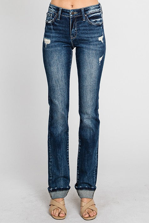 MidRise Slim Straight Jeans