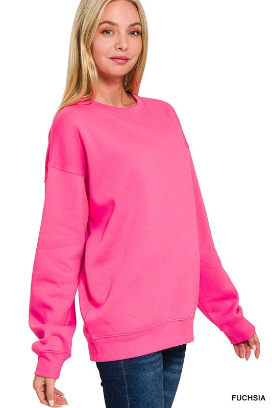 Fleece Round Neck Sweatshirt