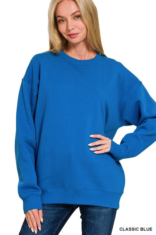 Fleece Round Neck Sweatshirt