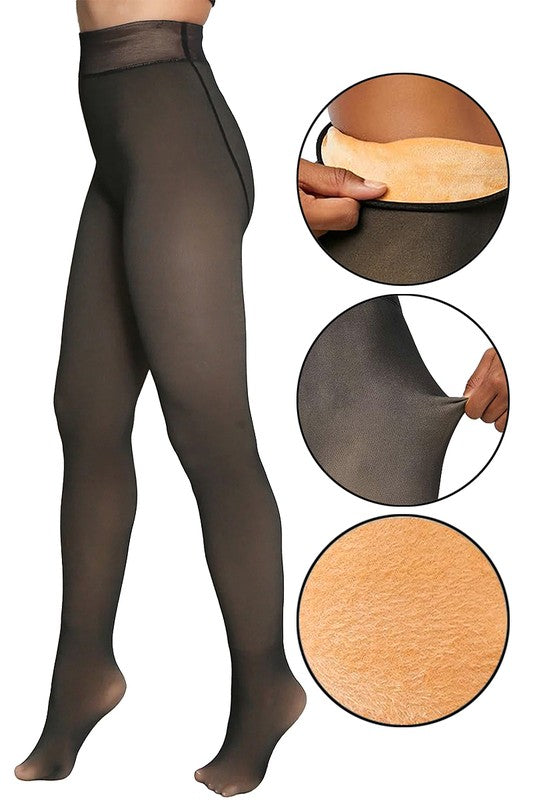 Illusion Fleece Tights