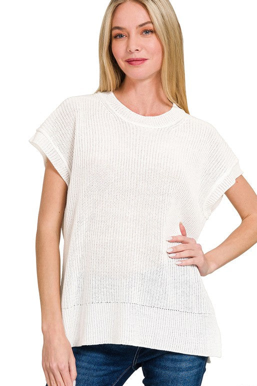 Samantha Sweater Vest - Ivory