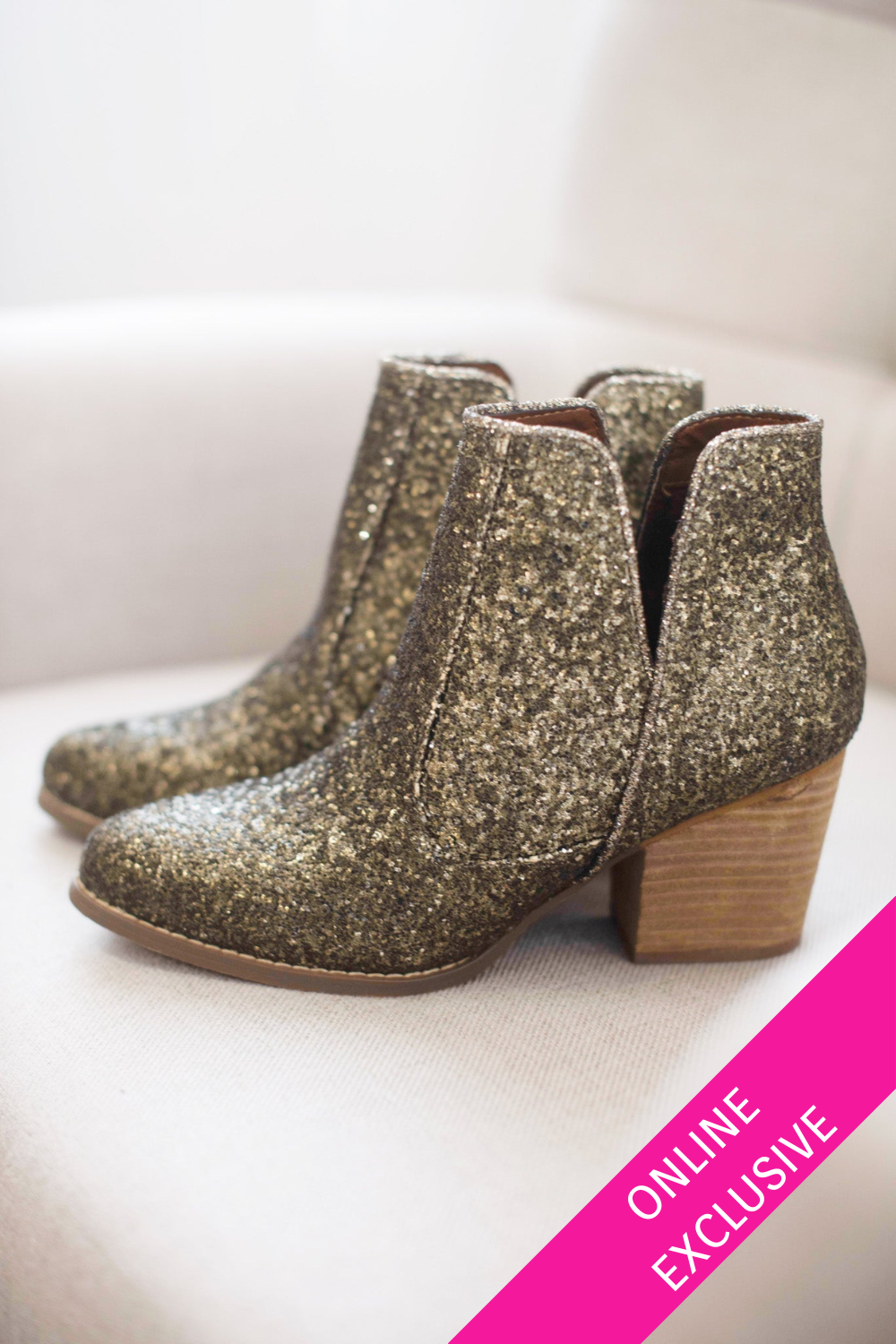 **ONLINE EXLUSIVE** Fiera Booties in Bronze