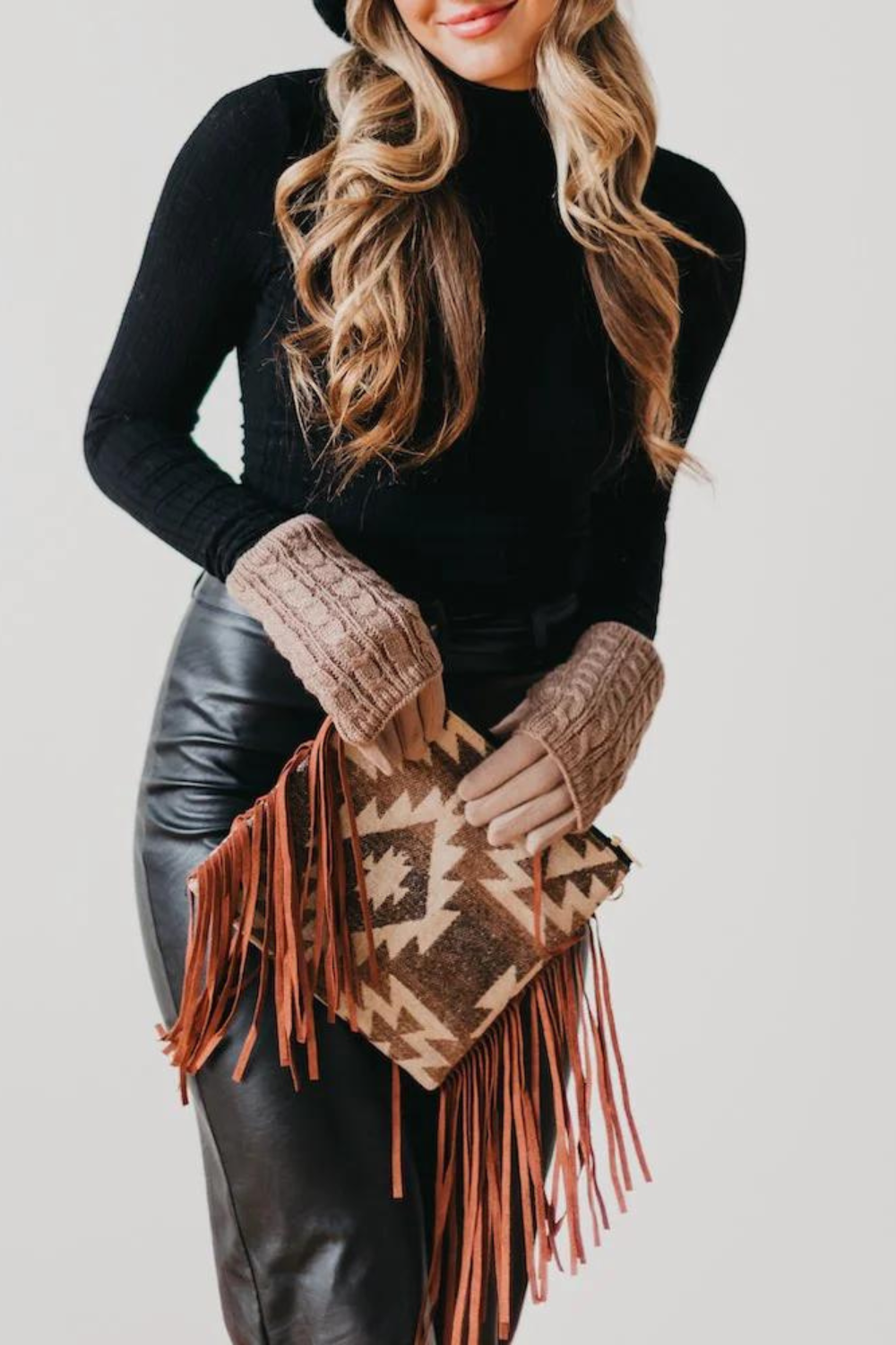 Aztec Tassel Crossbody Bag