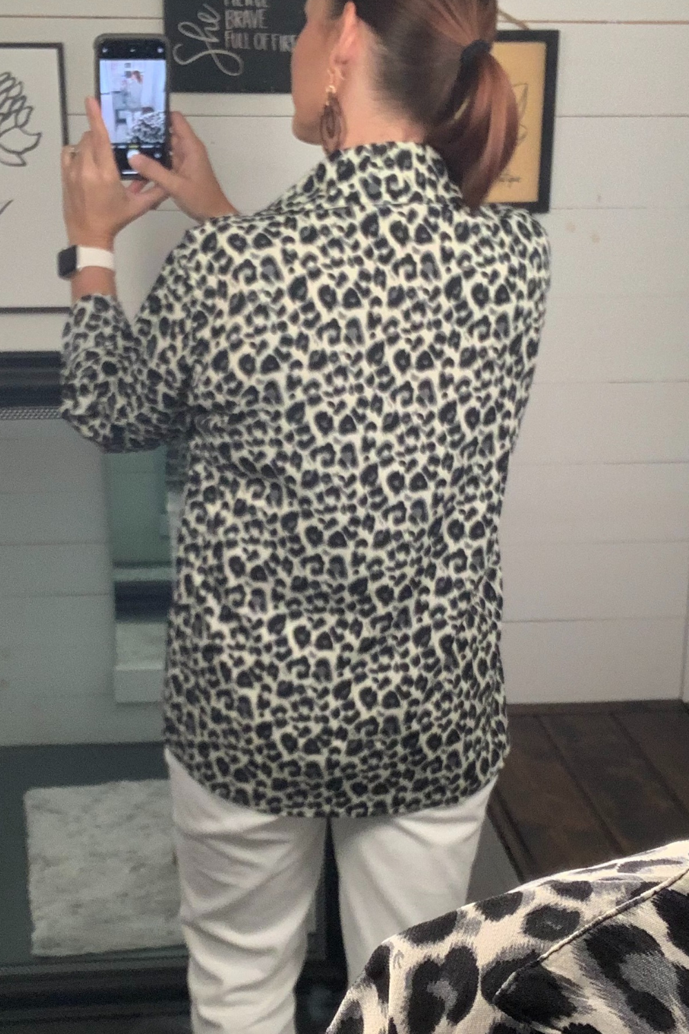 Animal Print Woven Shirt