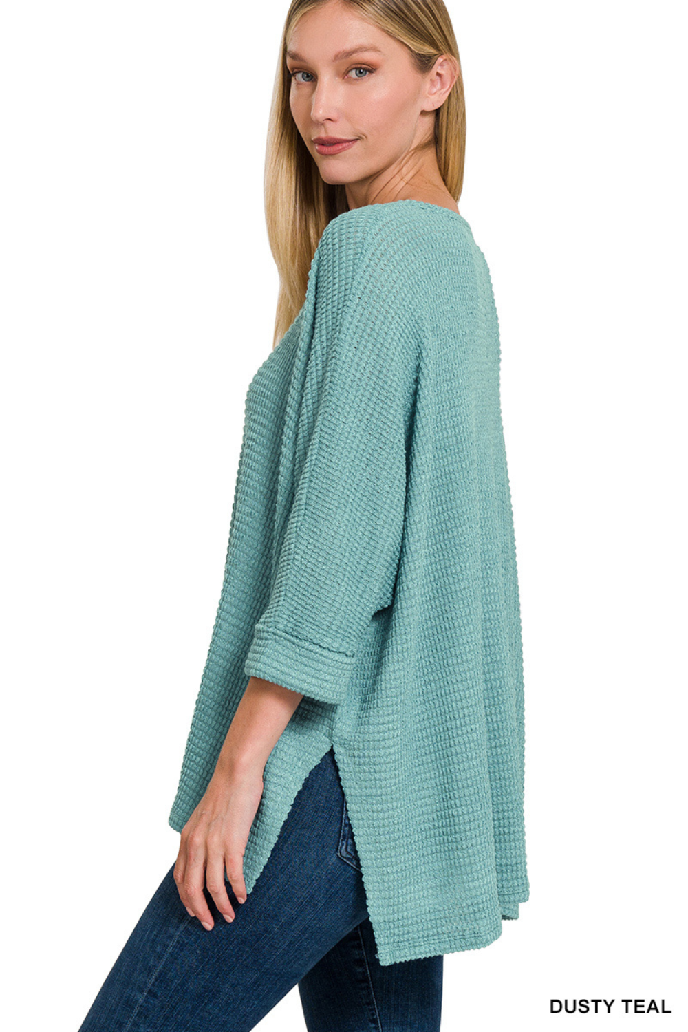 VNeck Jacquard Leightweight Sweater