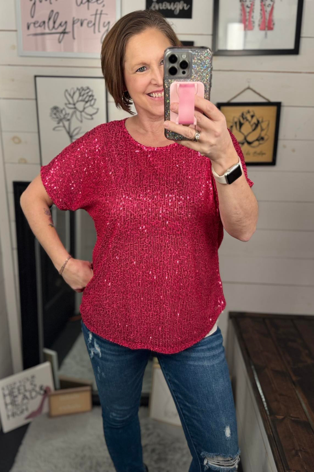 Piper Sequin Top