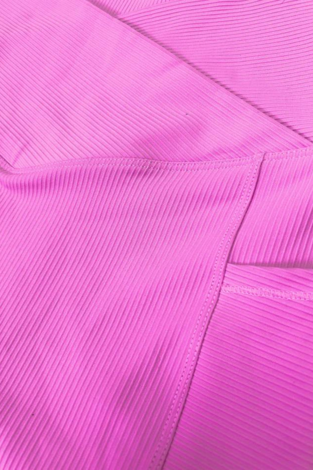 Molly Max Sculpt Diagonal Ribbed Leggings - Pink