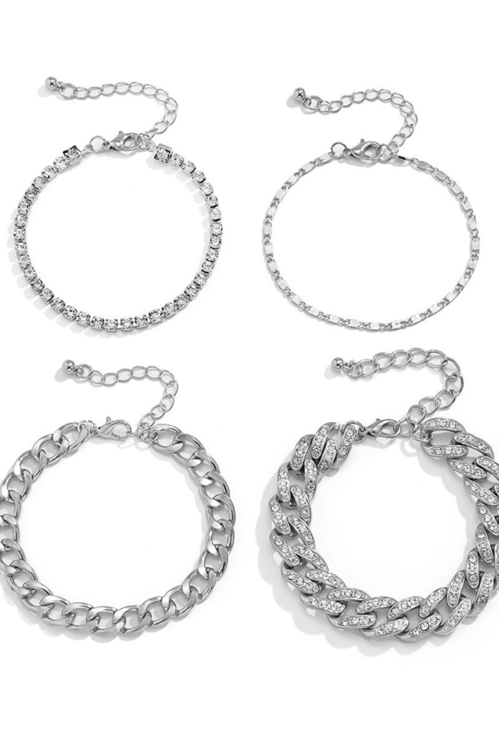 Stacking Chain Link Bracelet Set