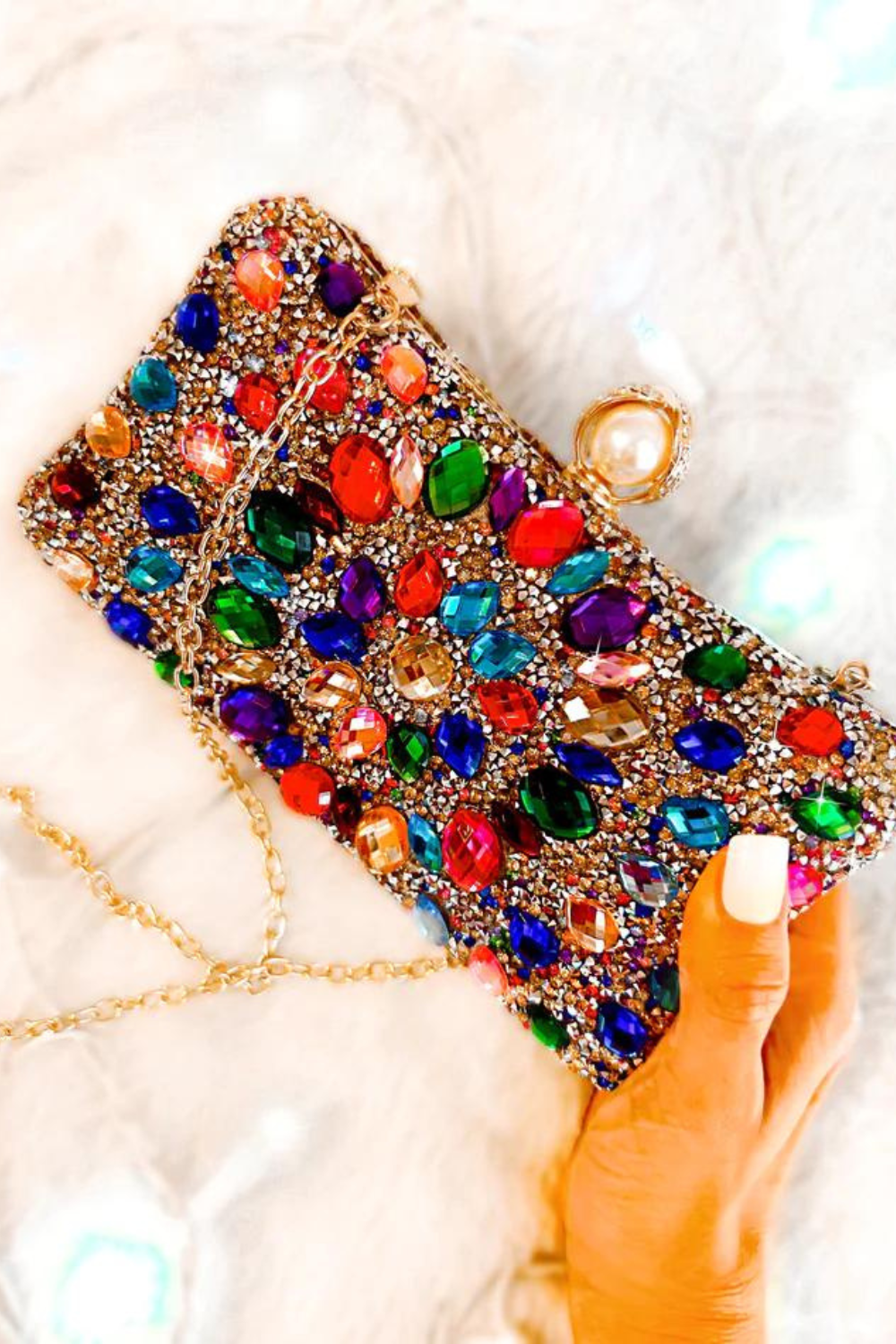 Showstopper Bejeweled Clutch