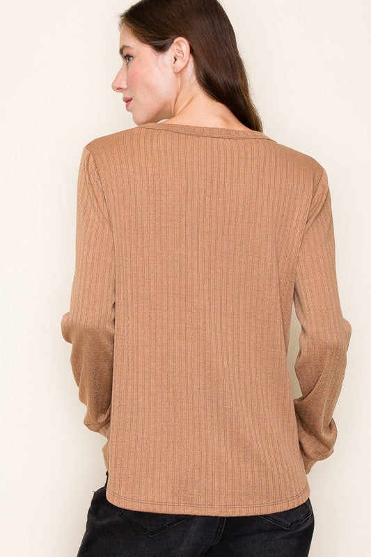 Elevated Basic Pointelle Knit Top