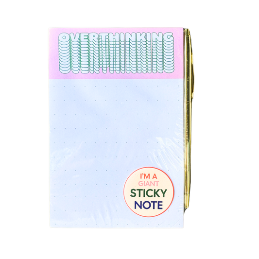 Overthinking Notepad STICKY Note Pad