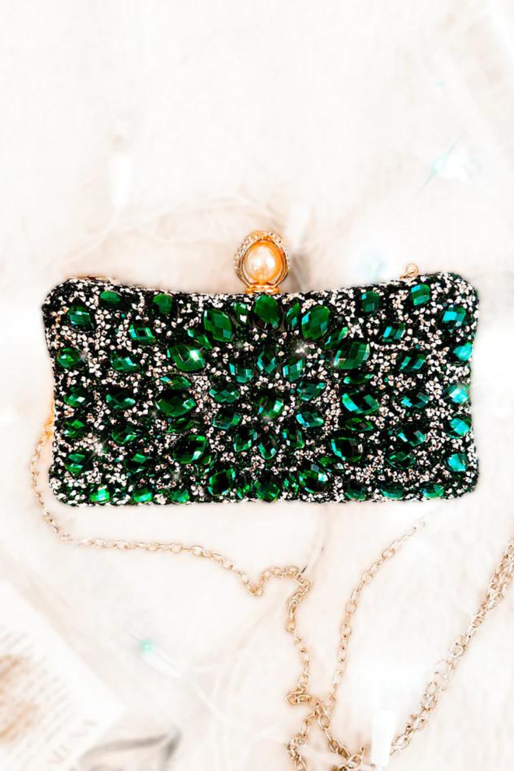 Showstopper Bejeweled Clutch