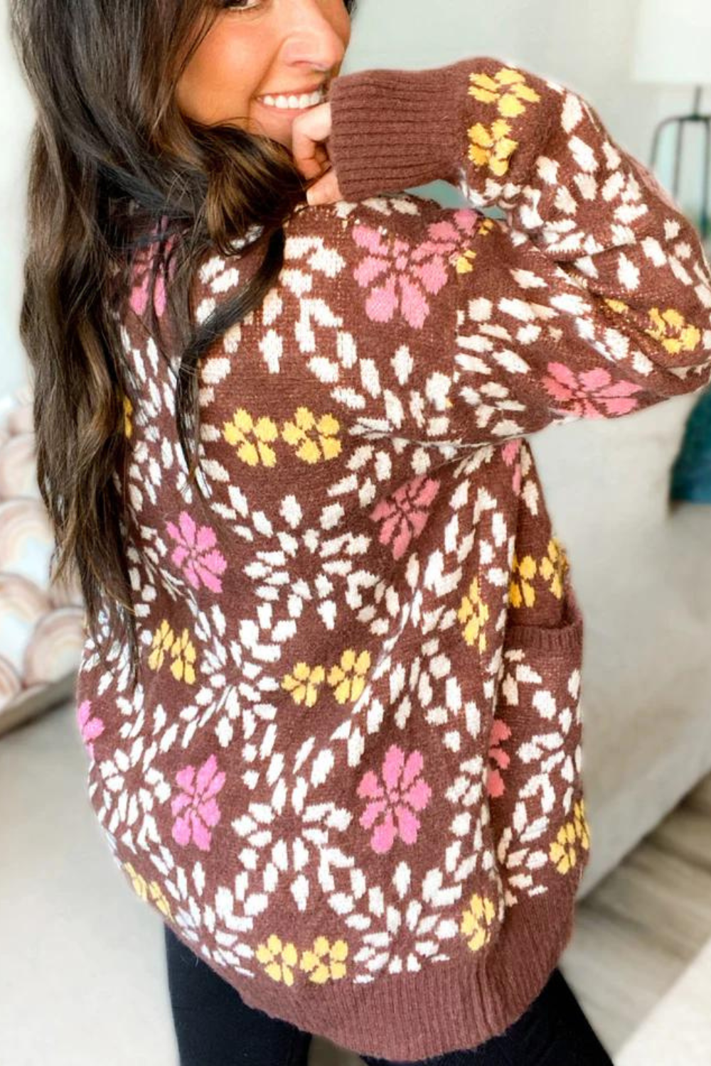 Vayda Vintage Floral Sweater