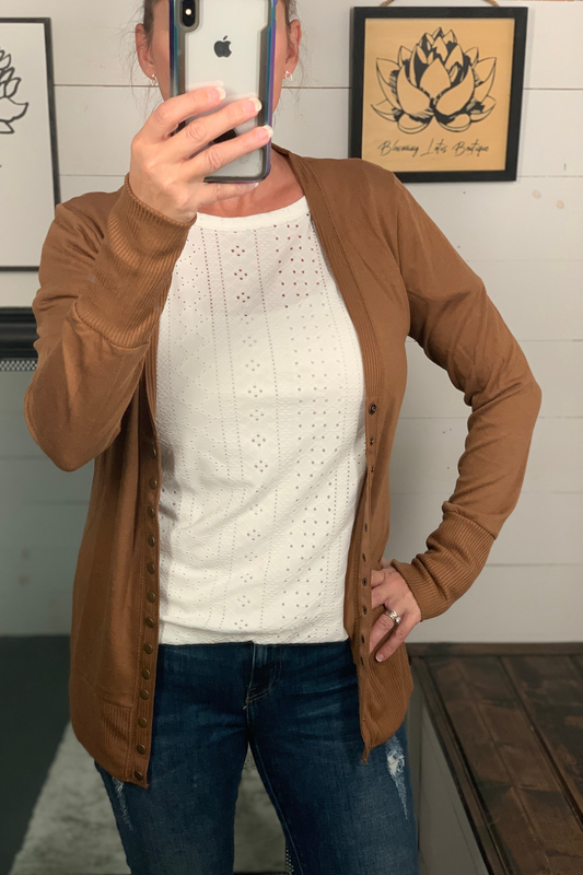 Snap Button Cardigan