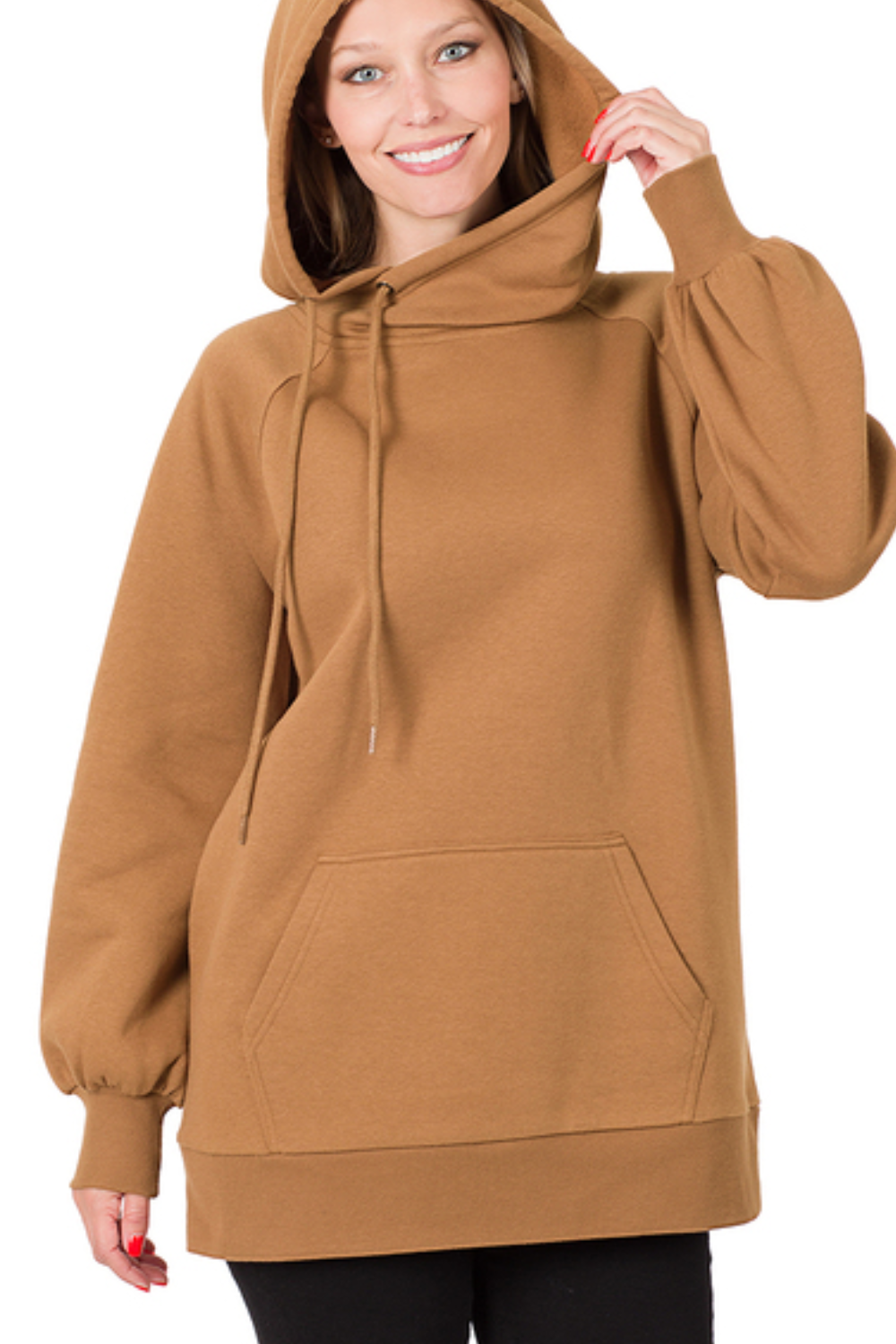 Longline Hooded Sweatshirt