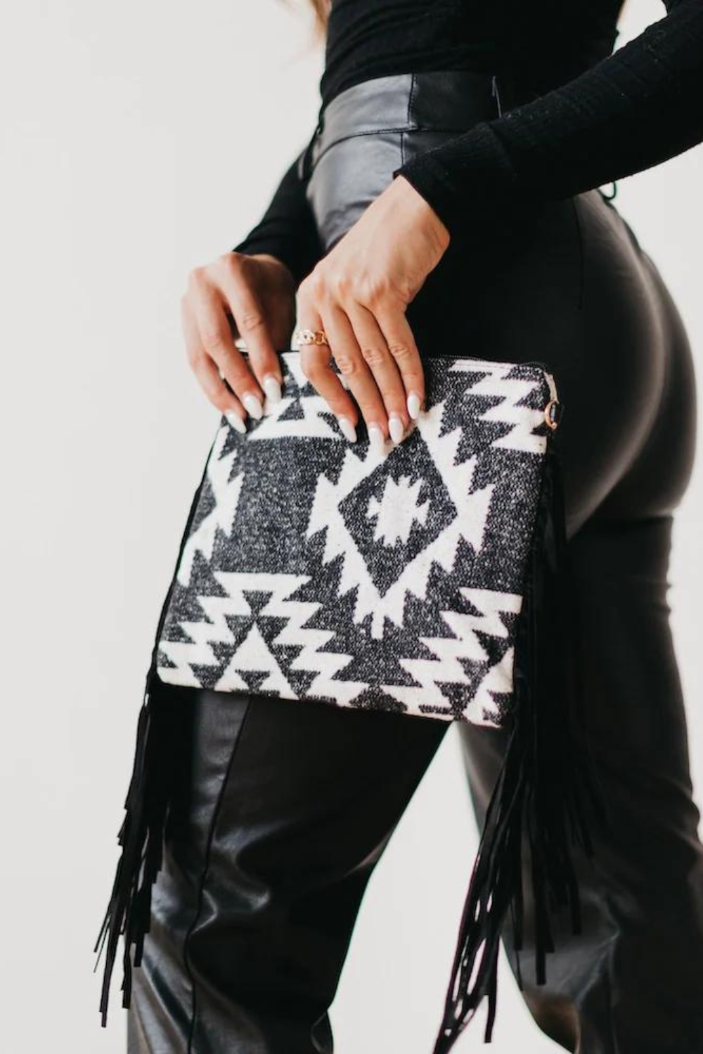 Aztec Tassel Crossbody Bag