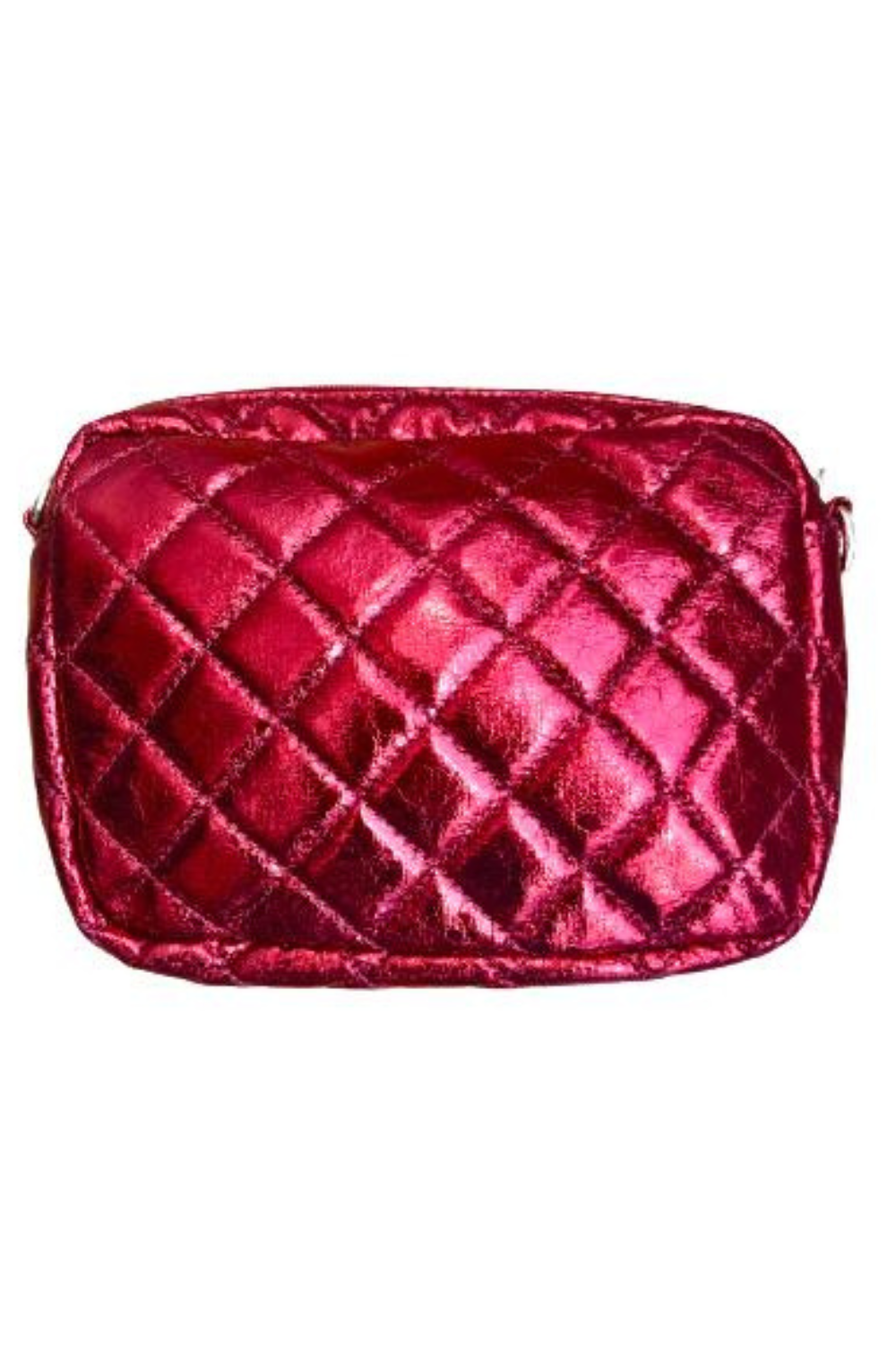 Emma Quilted Metallic Crossbody Bag