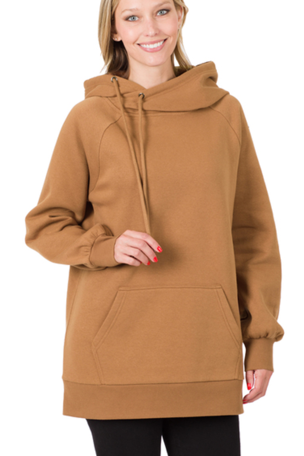 Longline Hooded Sweatshirt