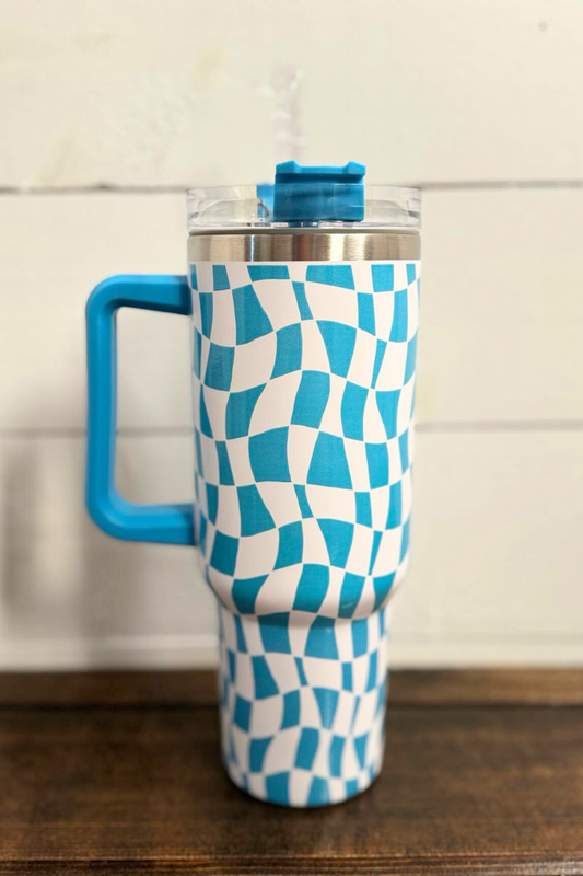 Wavy Checkered Tumbler