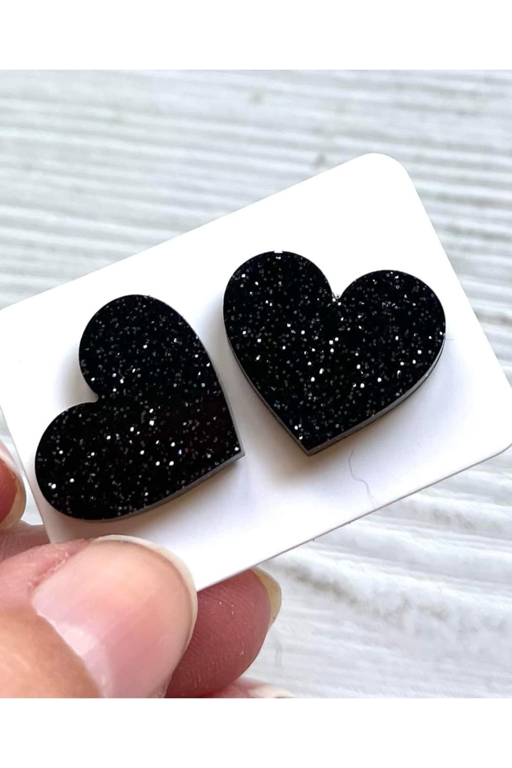 Heart Stud Resin Earrings