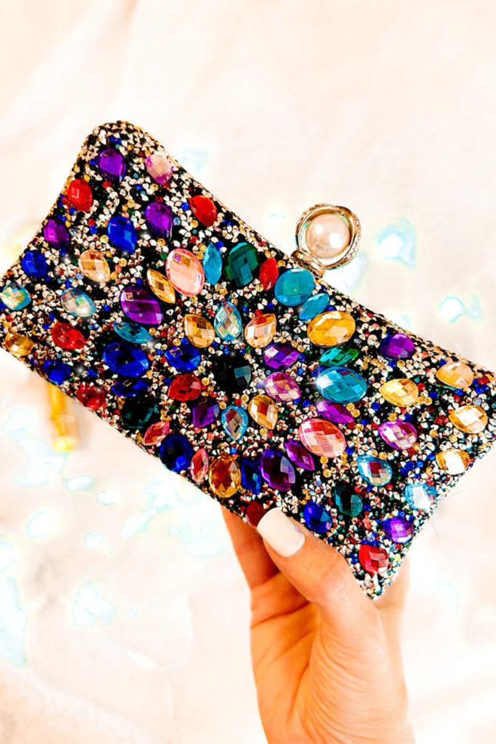 Showstopper Bejeweled Clutch