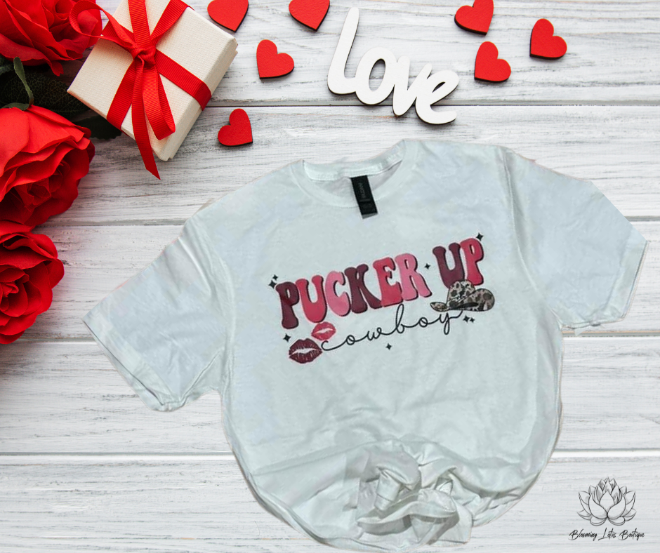 Pucker Up Cowboy Graphic Tee