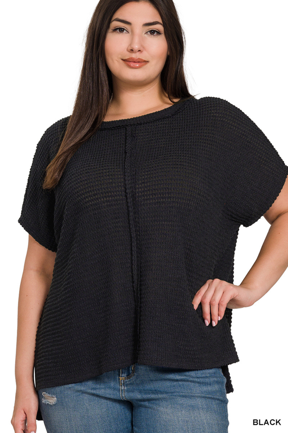 Dolman Jacquard Lightweight Sweater