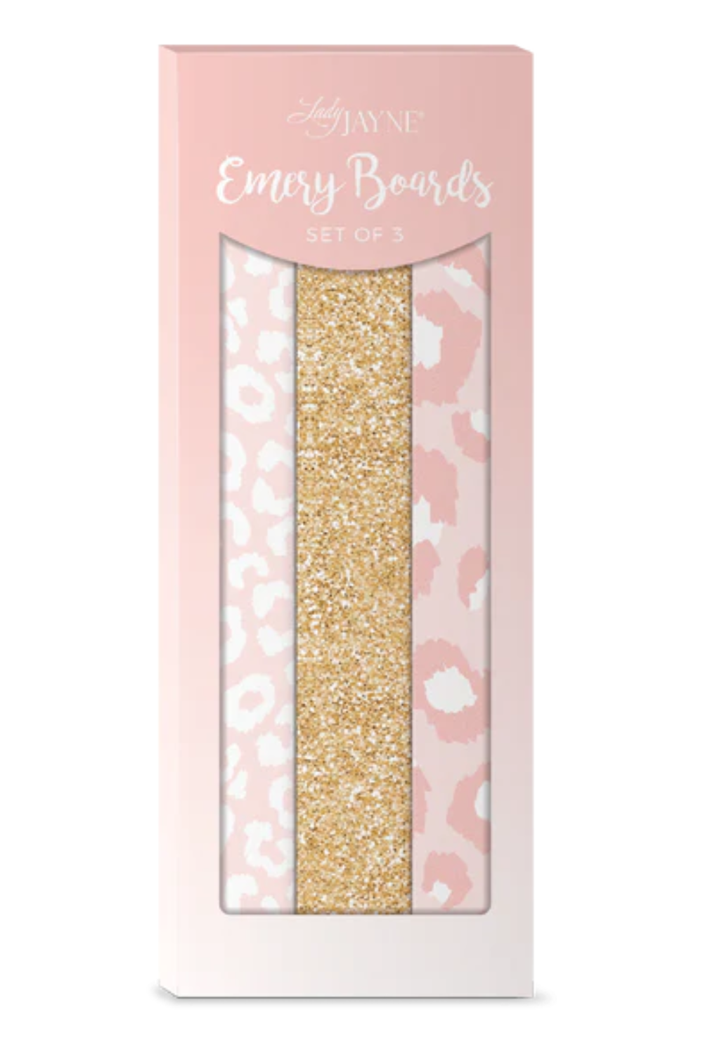 Emery Boards - Set of 3 Glitter & Animal Print