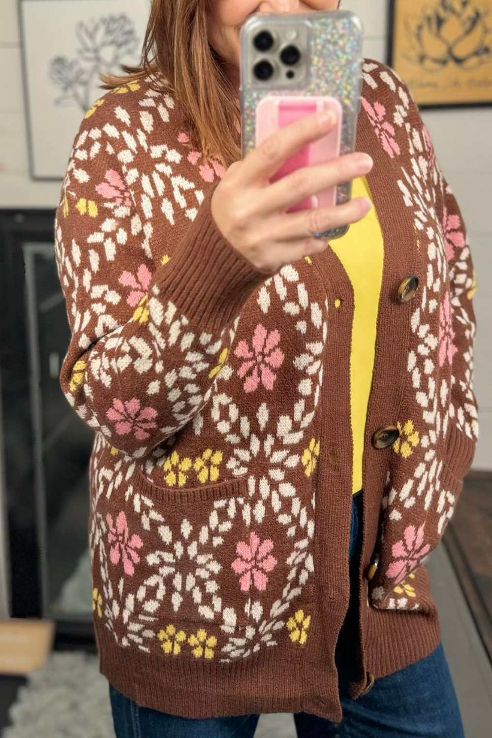 Vayda Vintage Floral Sweater