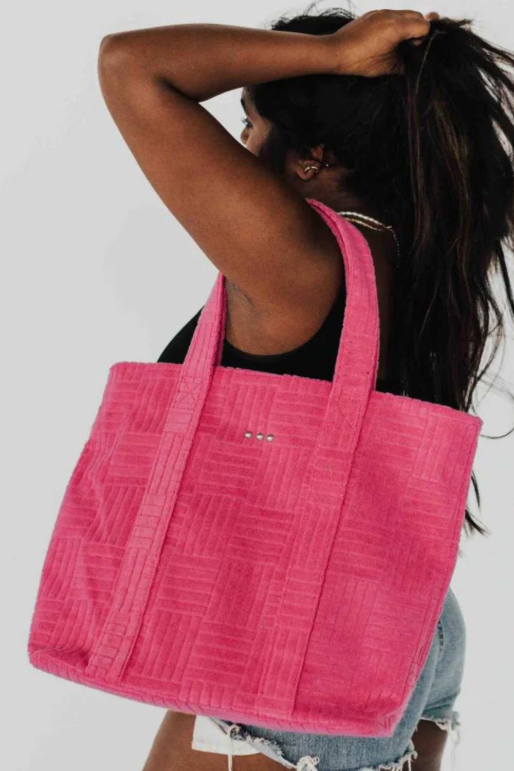 Teagan Terry Cloth Tote with Pouch