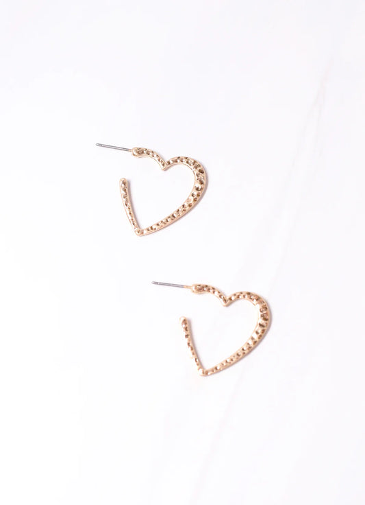 Espinosa Heart Hoop Earrings