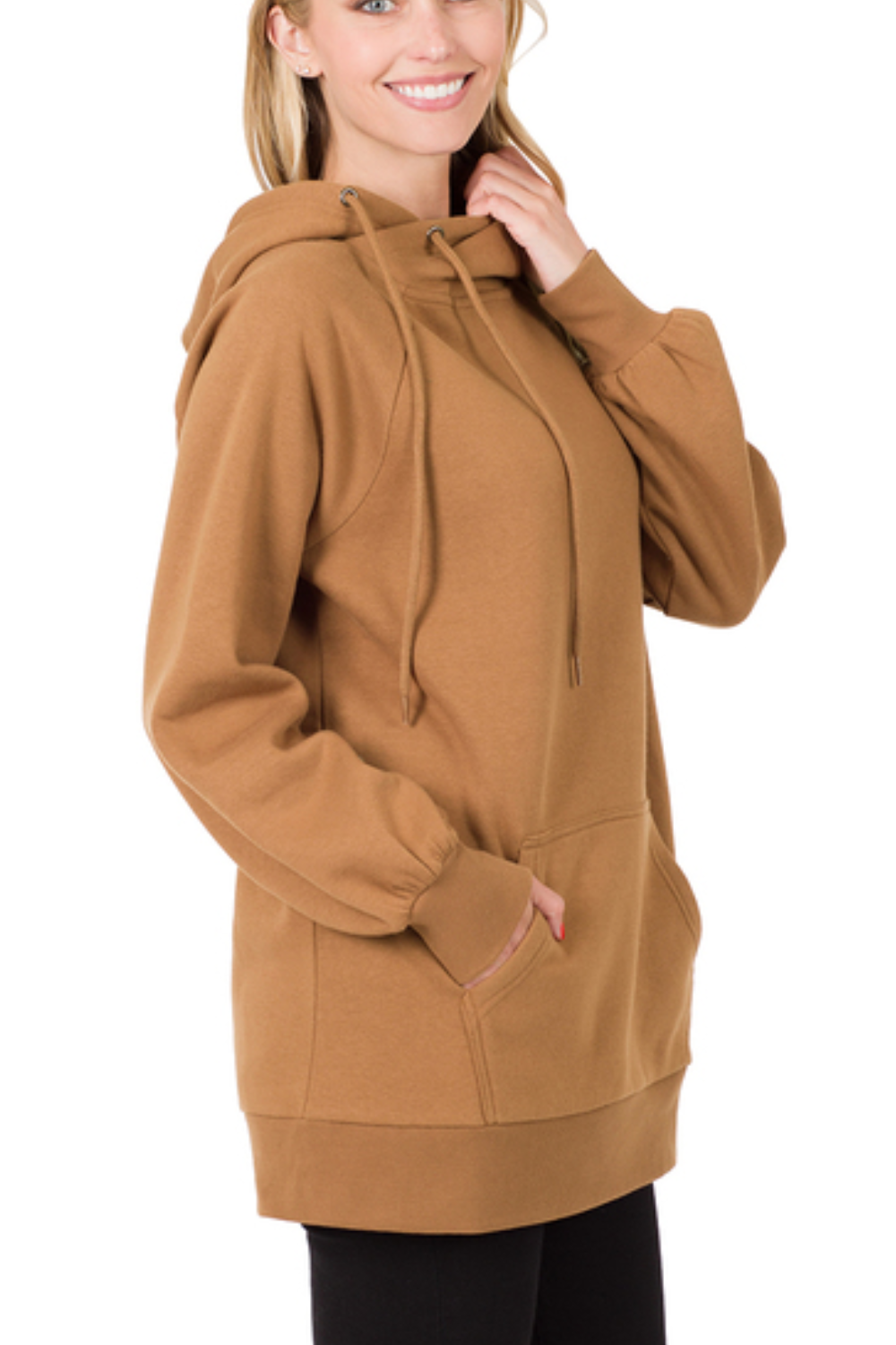 Longline Hooded Sweatshirt