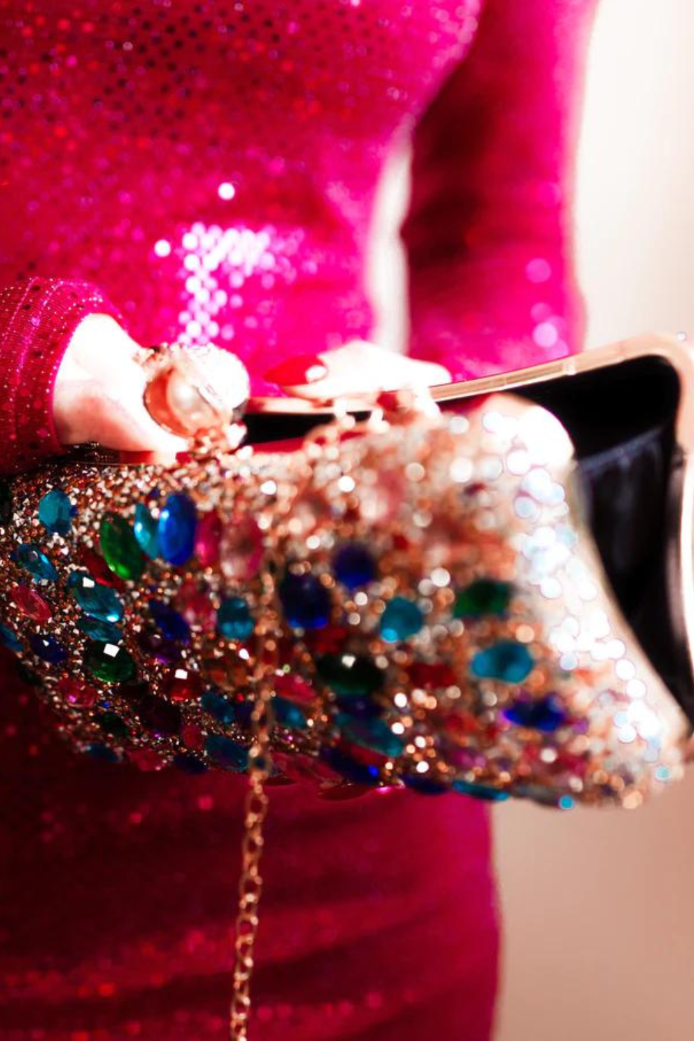 Showstopper Bejeweled Clutch