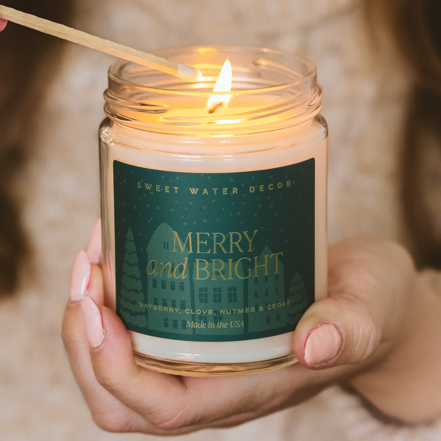 Merry and Bright 9 oz Soy Candle