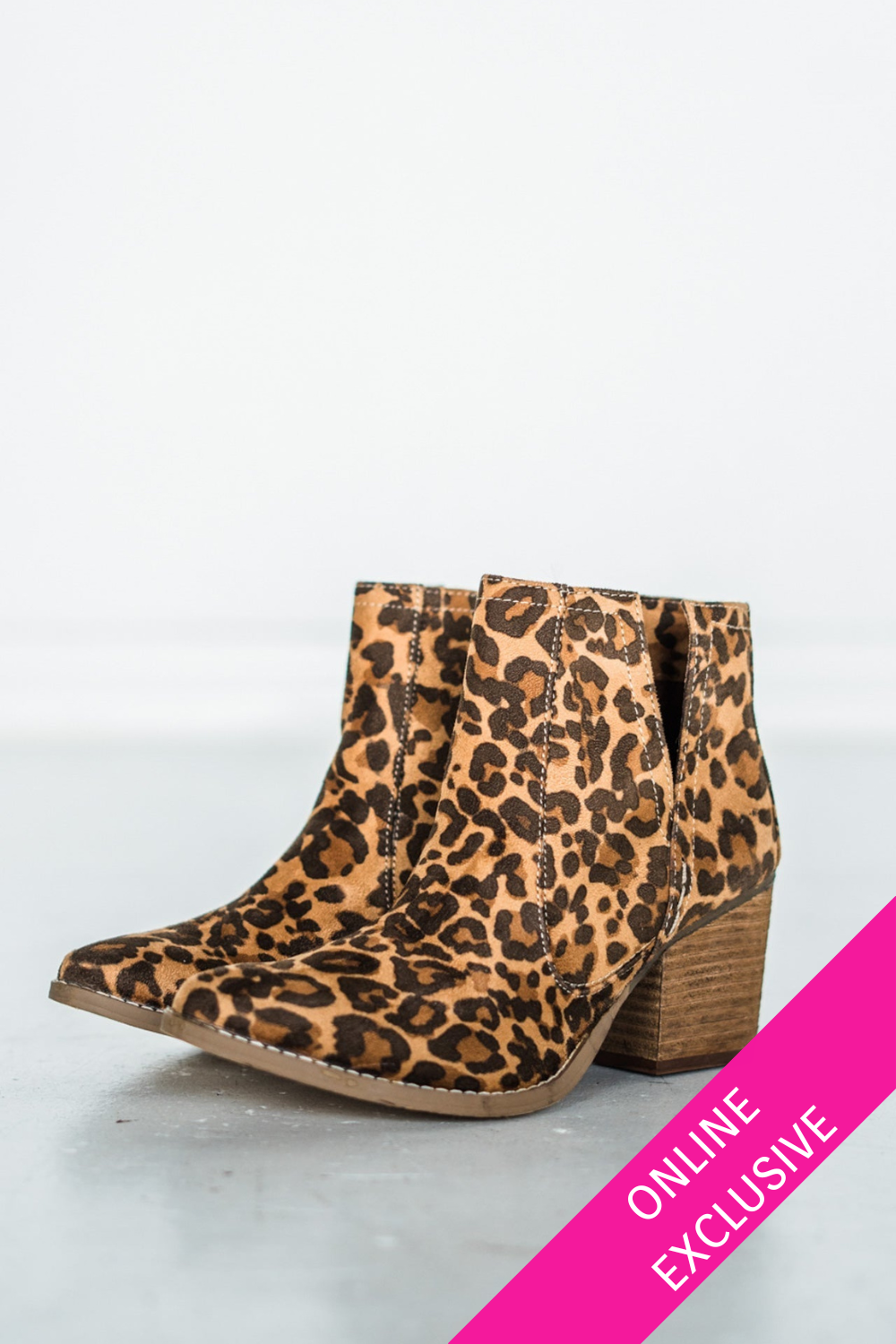 **ONLINE EXCLUSIVE** Tarim Bootie in Leopard