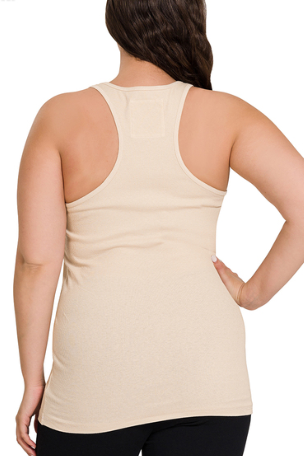 Ribbed Button Tank