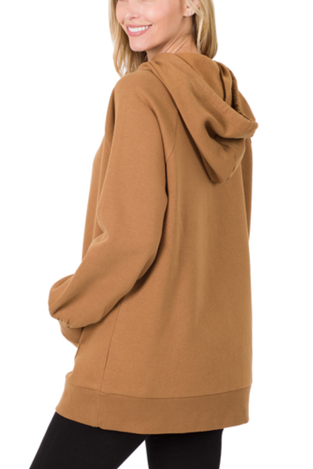 Longline Hooded Sweatshirt