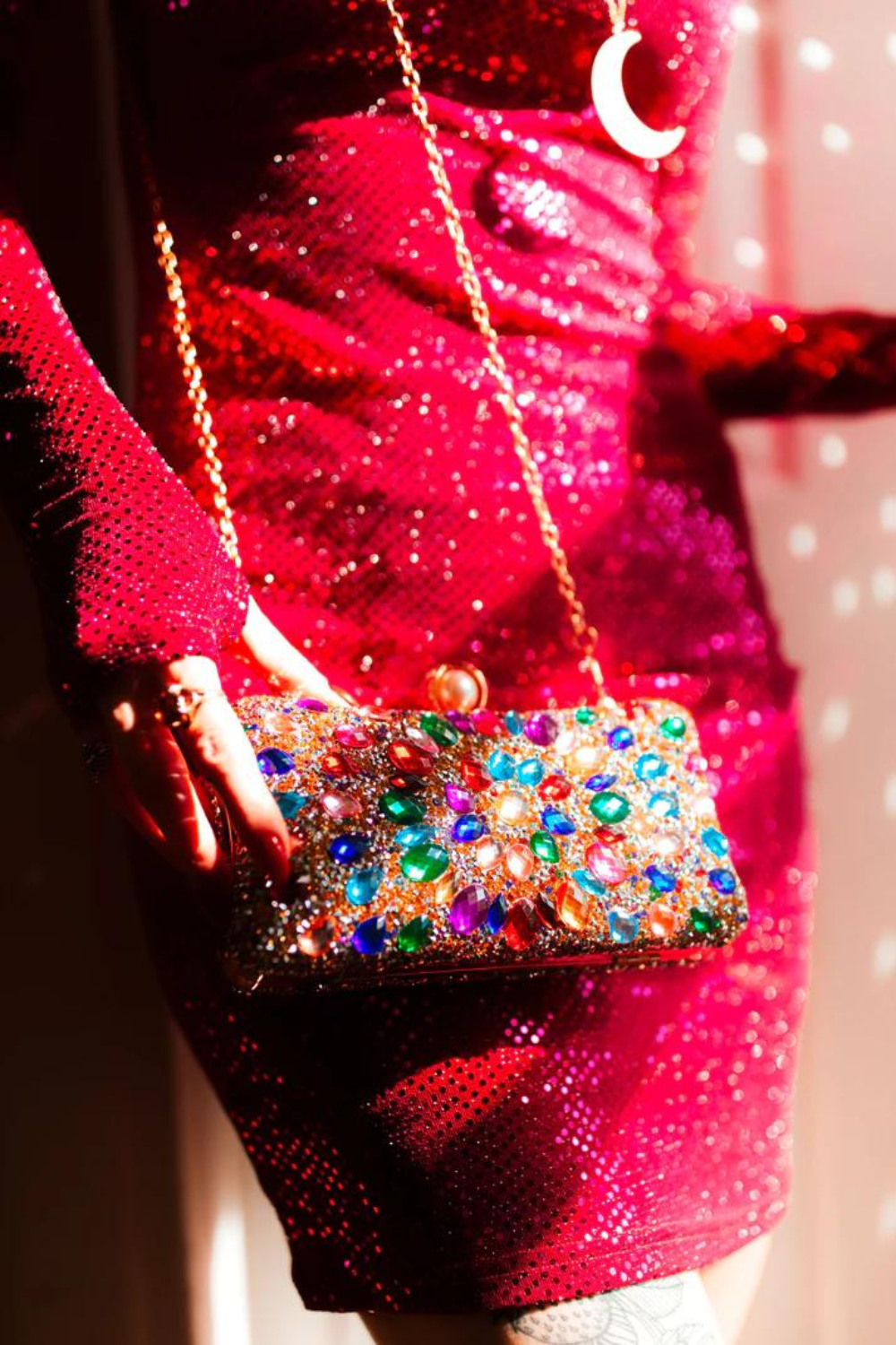 Showstopper Bejeweled Clutch