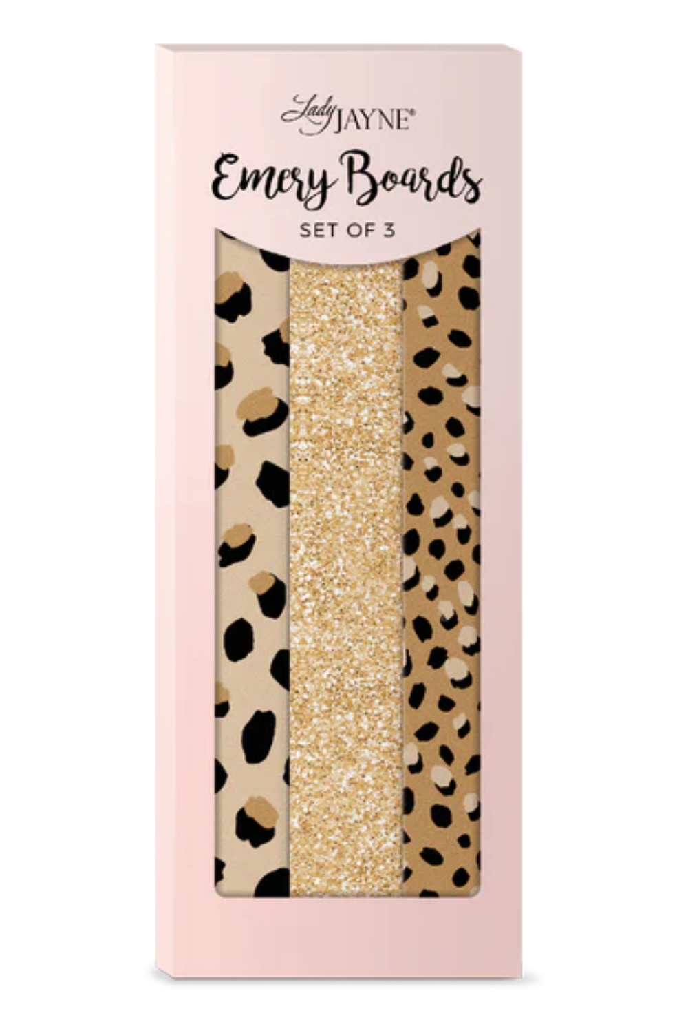 Emery Boards - Set of 3 Glitter & Animal Print